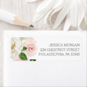 Retouradreslabel Blushing Blooms Etiket (Insitu)