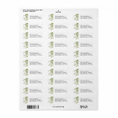 Retouradreslabel Boslandgroen Etiket (Full Sheet)