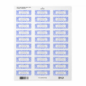 Retouradreslabel Bright Blue Dashing Etiket (Full Sheet)