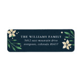 Retouradreslabel Bright Boughs Holiday Etiket (Voorkant)