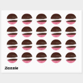 RETOURADRESLABEL :: contempo 2 Ronde Sticker (Vel)