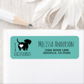 Retouradreslabel Doxie Love Etiket (Insitu)