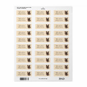 Retouradreslabel Duitse Herdershond Etiket (Full Sheet)
