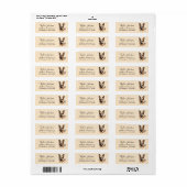 Retouradreslabel Duitse Herdershond Etiket (Full Sheet)