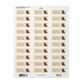 Retouradreslabel Duitse Herdershond Etiket (Full Sheet)