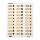 Retouradreslabel Duitse Herdershond Etiket (Full Sheet)