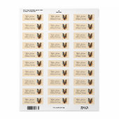 Retouradreslabel Duitse Herdershond Etiket (Full Sheet)