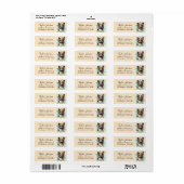 Retouradreslabel Duitse Herdershond Etiket (Full Sheet)