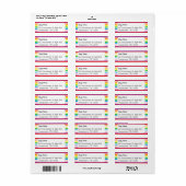 Retouradreslabel Etiket (Full Sheet)