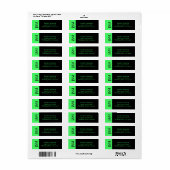 Retouradreslabel Etiket (Full Sheet)
