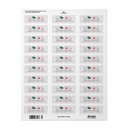 Retouradreslabel Etiket (Full Sheet)
