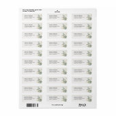 Retouradreslabel Eucalyptus Elegant Groen Etiket (Full Sheet)