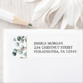 Retouradreslabel Eucalyptus Groen Etiket (Insitu)