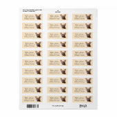Retouradreslabel Franse Bulldog Etiket (Full Sheet)