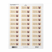 Retouradreslabel Gele Lab Etiket (Full Sheet)