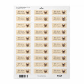 Retouradreslabel Gele Lab Etiket (Full Sheet)