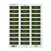 Retouradreslabel | Groen Etiket (Full Sheet)