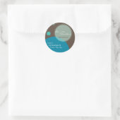 RETOURADRESLABEL :: grote stippen 5 Ronde Sticker (Tas)