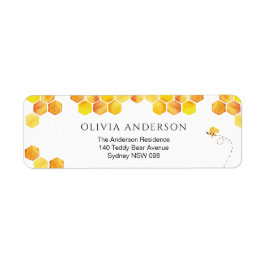 Retouradreslabel honingbijen etiket