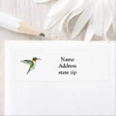 Retouradreslabel Hummingbird, sticker, kantoor Etiket (Insitu)