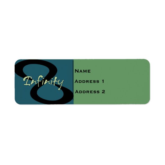 Retouradreslabel 'Infinity' Etiket (Voorkant)