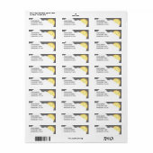 Retouradreslabel Je bent mijn zonneschijn Etiket (Full Sheet)