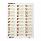 Retouradreslabel Kerstman Etiket (Full Sheet)