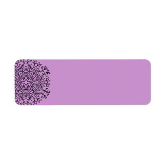 Retouradreslabel: Lavendel Etiket