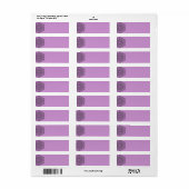 Retouradreslabel: Lavendel Etiket (Full Sheet)