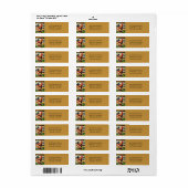 Retouradreslabel met Haanontwerp Etiket (Full Sheet)