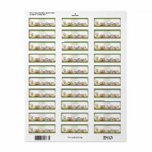Retouradreslabel met wild dier etiket (Full Sheet)