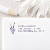 Retouradreslabel Minimaal Lavendel Etiket (Insitu)