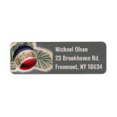 Retouradreslabel ornament etiket (Voorkant)