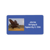 Retouradreslabel Pegasus Etiket (Voorkant)