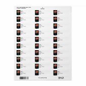 Retouradreslabel - Rainbow Parrot Tulip Etiket (Full Sheet)