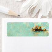 Retouradreslabel - Rolling Doberman Waterverf Etiket (Insitu)