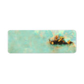 Retouradreslabel - Rolling Doberman Waterverf Etiket (Voorkant)