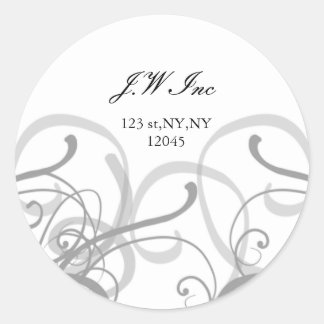 Retouradreslabel Ronde Sticker