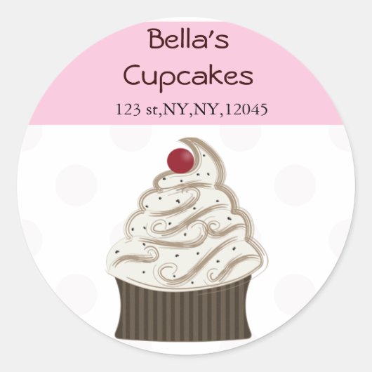 Retouradreslabel Ronde Sticker (Voorkant)