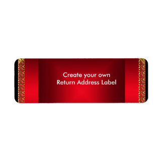 Retouradreslabel Rood Etiket