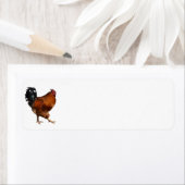 Retouradreslabel Rooster Etiket (Insitu)