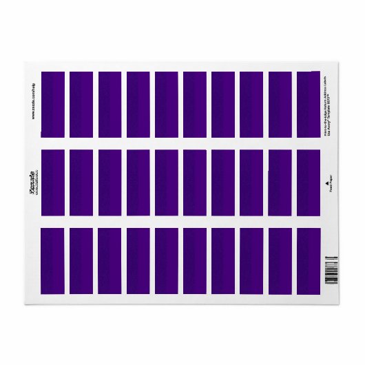 Retouradreslabel – Ruis links, solide rechts Etiket (Full Sheet)
