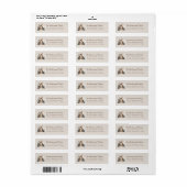 Retouradreslabel | Rustieke boswachterswoning Etiket (Full Sheet)