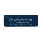 Retouradreslabel Star baby shower Etiket (Voorkant)