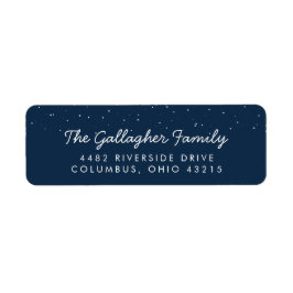 Retouradreslabel Star baby shower Etiket