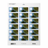 Retouradreslabel stijl en ontwerp etiket (Full Sheet)