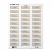 Retouradreslabel Strand  Etiket (Full Sheet)