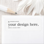 Retouradreslabel Uw ontwerp uploaden Etiket (Insitu)