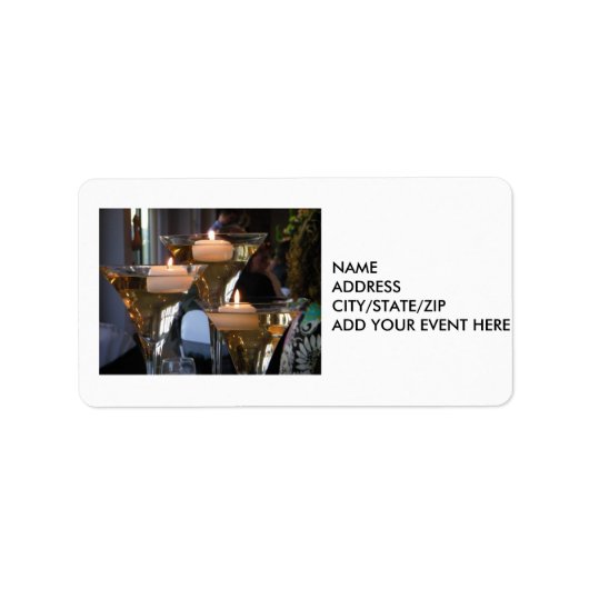 RETOURADRESLABEL VAN CANDELITE ETIKET (Voorkant)