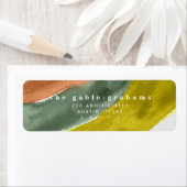 Retouradreslabel van de moderne Waterverf Etiket (Insitu)